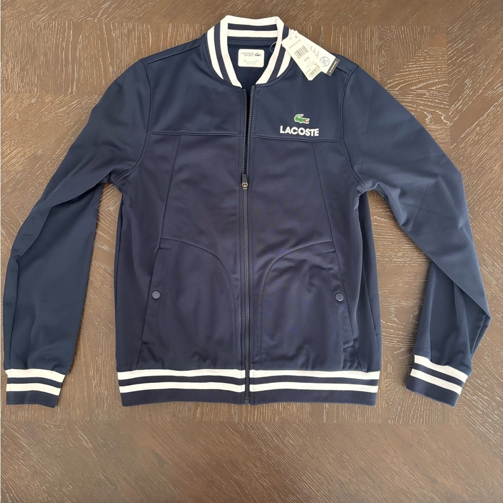 Lacoste Blue Varsity Bomber Jacket